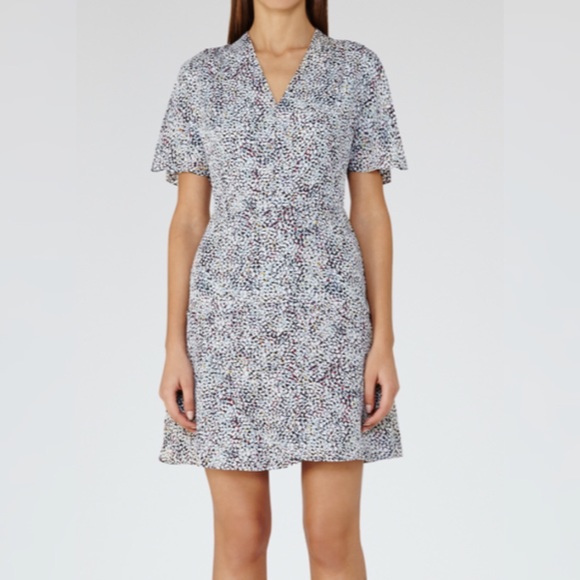 Reiss Dresses & Skirts - Reiss Silk multicolor shift dress size 4